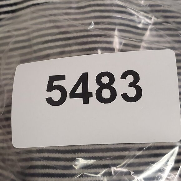 Lisa Bayne Womens Capsule Striped Short Sleeve Top Size L Black Flowy High Low - Picture 11 of 11